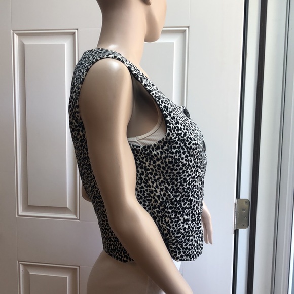 Express Tailleur cheetah Vest 9/10 - Picture 5 of 11